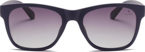 Flamengo® Eyewear Zonnebril Azure Matte - rubber frame blauw grijs - blauwe grijze glazen - Sunglasses - Festival - Wintersport - Strand - Ski zonnebril - UV400 - Gepolariseerd - Geschikt voor dames/heren - Stijlvol Design - incl. brillenzakje van FLAMENGO