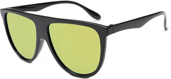 Flat Top Zonnebril Goud Spiegel van Retrosuperfuture