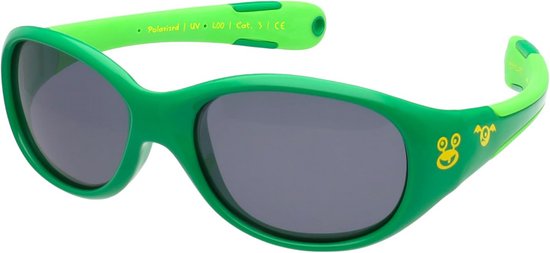 Flexibele Baby Zonnebril Jongens 0-2 jaar met 100% UV400 & Gepolariseerde Glazen van Cobaki Kids