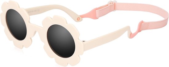 Flexibele Babyzonnebril met UV400 Bescherming en Verstelbare Band van Merkloos