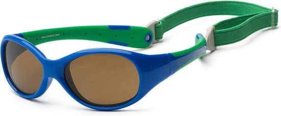 Flexibele Kinderzonnebril Unisex - UV400 Bescherming - Blauw Groen van Merkloos