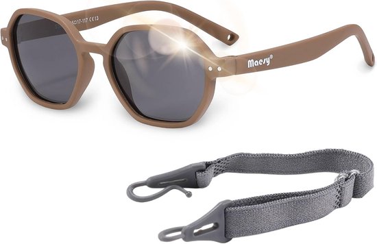 Flexibele Kinderzonnebril Yana met UV400 & Gepolariseerde Glazen - 1-3 Jaar van Merkloos