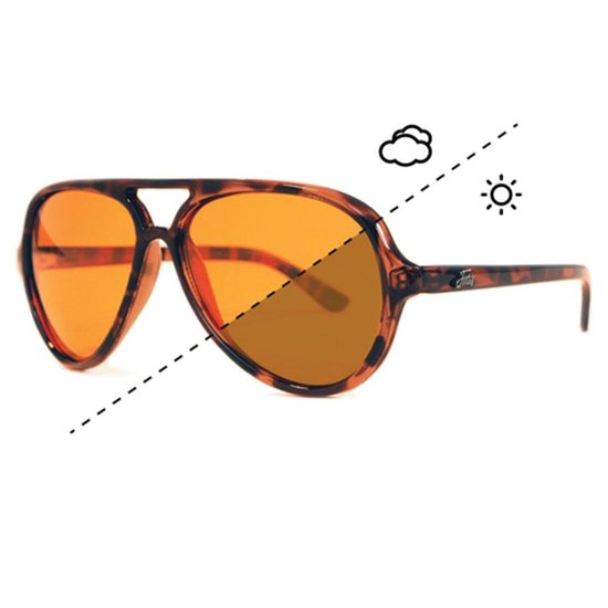 Fortis Eyewear Aviator Switch - Zonnebril - Bruin - Oranje