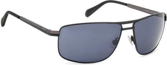 Fossil Fos 2141/S Rechthoekig Metaal Heren Zonnebril van Fossil