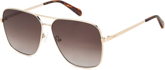 Fossil Fos 3154/G/S Rechthoekig Metaal Vrouwen Zonnebril van Fossil