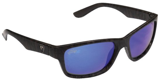 Fox Rage Camouflage Frame - Grey Lens Mirror Blue - Zonnebril - Zwart van Fox Rage