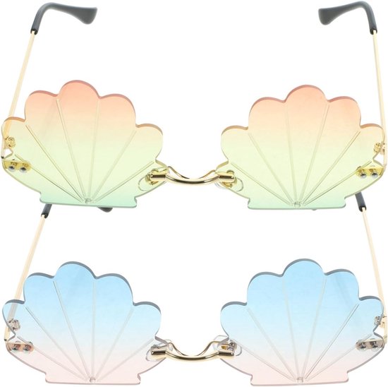 Frameless Zonnebril voor Dames en Heren - Grappige Zonnebril voor Feestjes, Verjaardagen en Cosplay - Ideaal voor Kinderen en Zomeractiviteiten van Merkloos