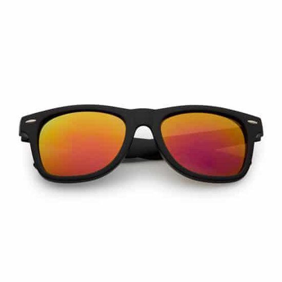 Freaky Glasses® – Classic Style - Festival Bril – Rave bril – Dames – Heren - Oranje Spiegellenzen van Merkloos