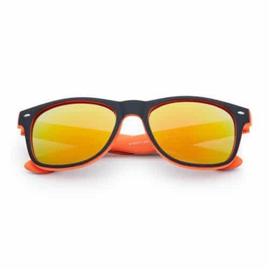 Freaky Glasses® - Classic Zonnebril - Festival Bril - Rave Zonnebril - UV400 - Dames - Heren - Oranje - Gele Spiegellenzen van Freaky Glasses