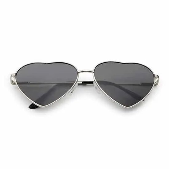 Freaky Glasses® - Hartjes Bril - Festivalbril - Rave Zonnebril - Gabber - UV-400 - Volwassenen - Dames - Heren - zwart van Freaky Glasses
