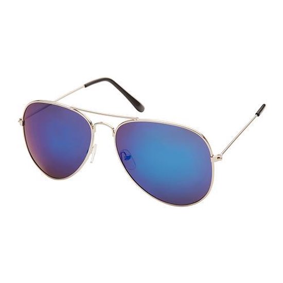 Freaky Glasses® – Piloten Bril - Festival Bril – Rave Zonnebril – Dames – Heren - Blauw Paarse Spiegellenzen