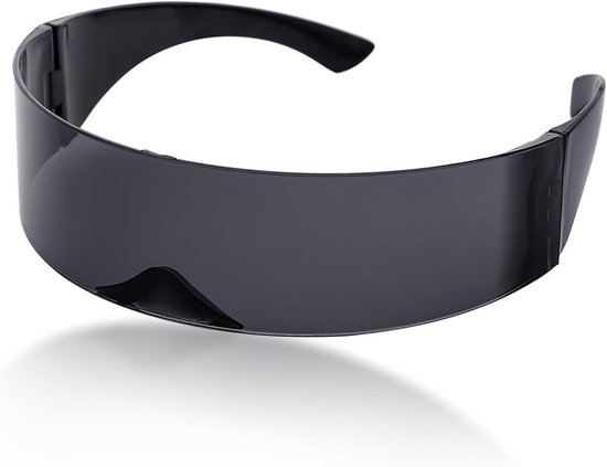 Futuristische Cyberpunk Zonnebril Randloos Unisex voor Feest en Cosplay