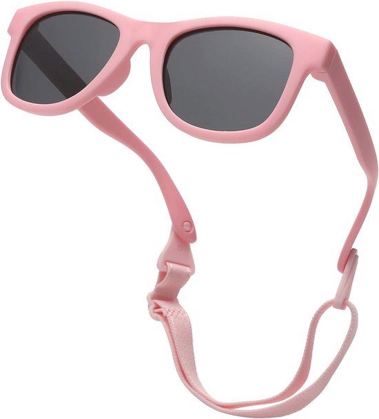 Gepolariseerde Babyzonnebril met Riem - Flexibele en Duurzame Peuterzonnebril voor 0-24 Maanden van Merkloos
