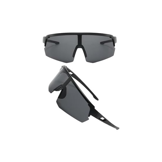 Gepolariseerde fietsbril, sportzonnebril, heren, dames, UV400-bescherming zwart voor ski-activiteiten van Avoalre