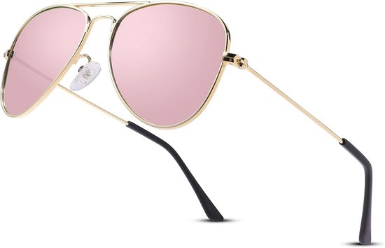 Gepolariseerde Kinderzonnebril Pilotenstijl - UV400 Bescherming voor Jongens en Meisjes (4-15 jaar) van Merkloos