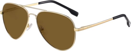 Gepolariseerde Piloot Zonnebril Unisex Lichtgewicht Metaal - Ideaal voor Rijden en Reizen van Merkloos