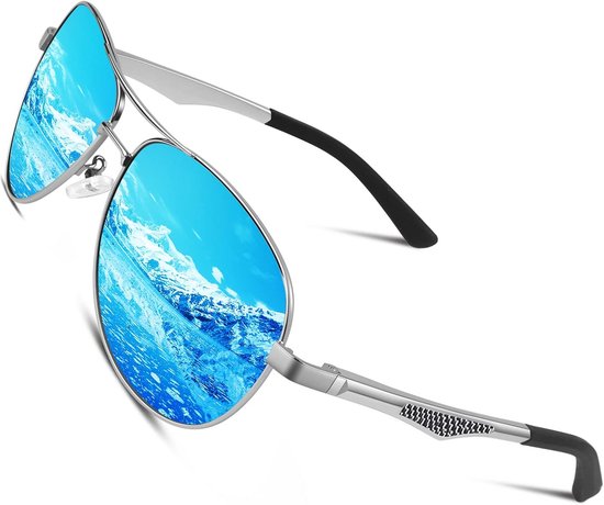 Gepolariseerde Piloten Zonnebril - UV400 Bescherming & Metaal Frame - Voor Heren & Dames van Merkloos