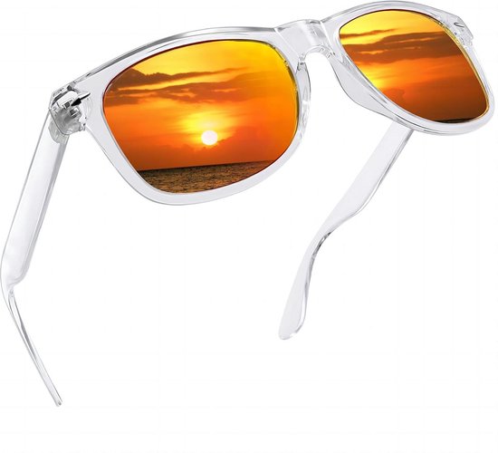 Gepolariseerde Rechthoekige Zonnebril Heren Dames - UV400 Bescherming - Klassiek Vintage Model van Merkloos