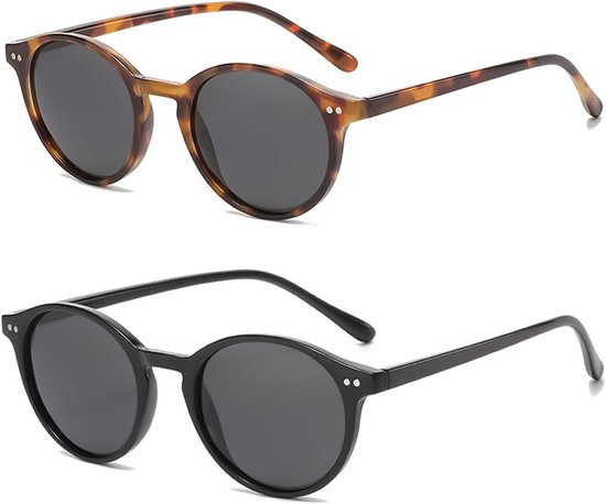 Gepolariseerde Ronde Zonnebril voor Kinderen en Jongeren met UV400 Bescherming van Merkloos