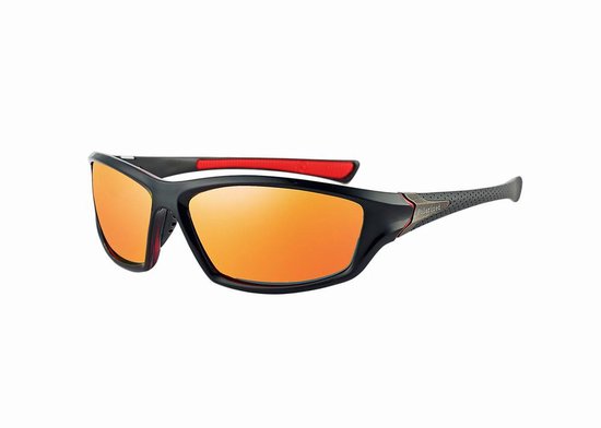 Gepolariseerde Sport Zonnebril - C3 - Polarized Sport Zonnebril voor sport - Zwart van Kmoswill