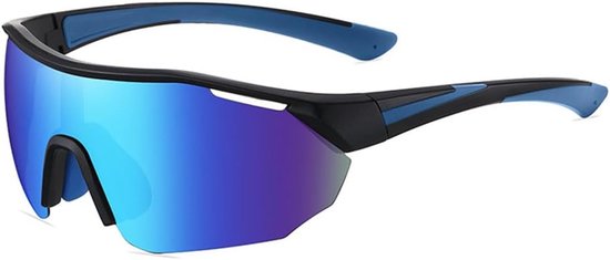 Gepolariseerde sportzonnebrillen, fietsbrillen, UV400, mountainbikebrillen, baseball, hardlopen, vissen, golf, outdoor (blauw)