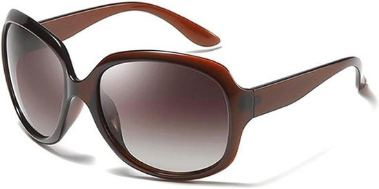 Gepolariseerde Zonnebril Dames Ronde Oversized UV400 Bescherming