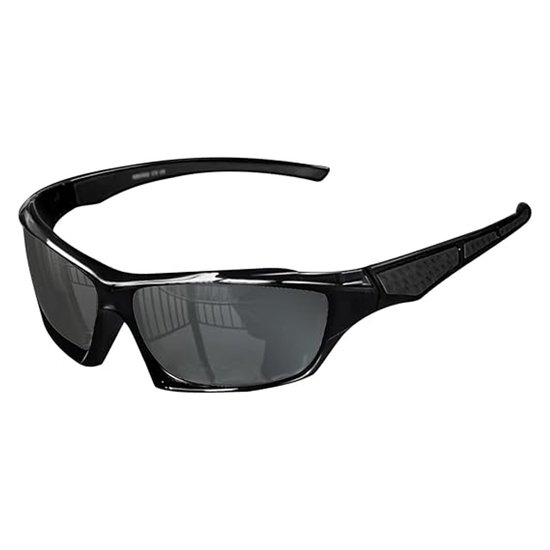 Gepolariseerde zonnebril Geschikt voor heren, stijlvolle zonnebril, volledige bescherming, comfortabel om te dragen, herenzonnebril, outdoor sportbril, Geschikt voor autorijden, vissen, hardlopen, fietsen (zwart).