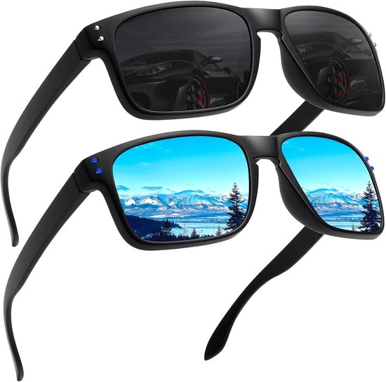 Gepolariseerde Zonnebril UV400 - Lichtgewicht Zonnebrillen voor Heren en Dames - Geschikt voor Auto Rijden, Vissen en Buitenactiviteiten van Merkloos