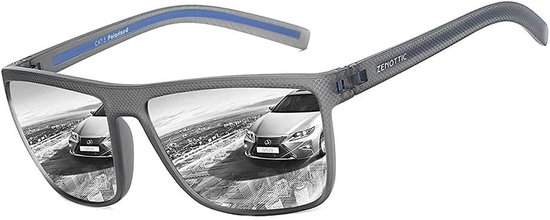 Gepolariseerde zonnebril voor heren met lichtgewicht TR90-montuur en UV400-bescherming van Merkloos