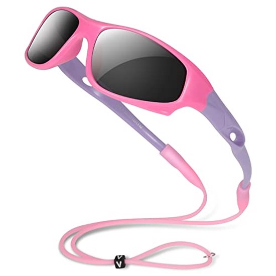 Gepolariseerde Zonnebril voor Kinderen met UV 400 Bescherming - Flexibele Rubber Outdoor Zonnebril van Babiators