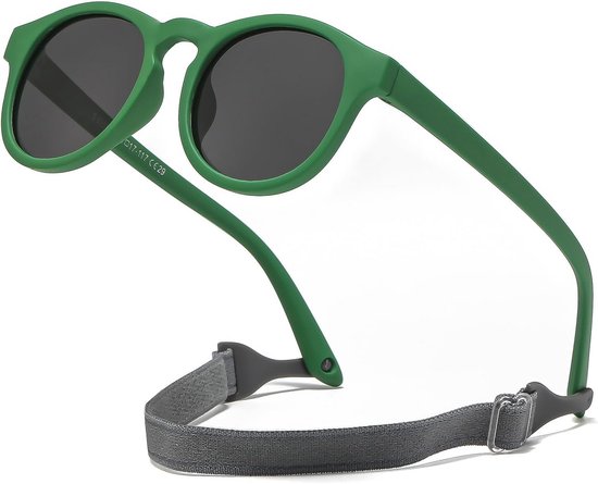 Gepolariseerde zonnebril voor kinderen met uv-bescherming - Uniseks rubberen bril voor meisjes en jongens (2-10 jaar) van Merkloos
