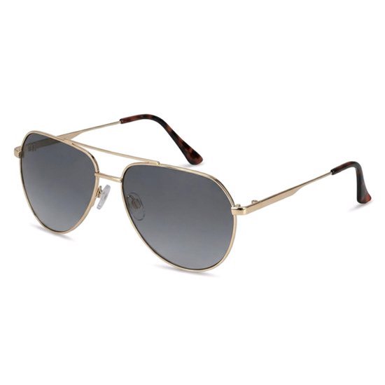 Getinte zonnebril pilotenvorm metalen frame unisex