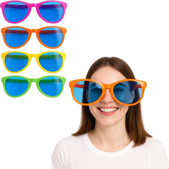 Gigantische Grappige Zonnebril - Oversized Feestbril voor Verjaardag & Carnavalskostuum van Merkloos