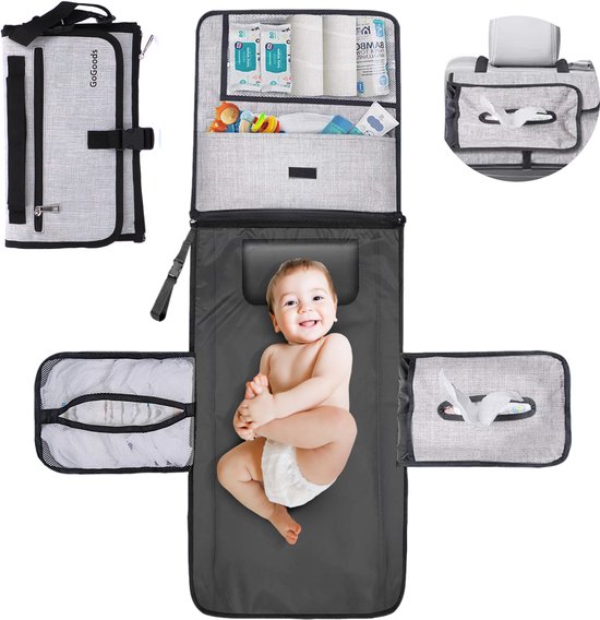 GoGoods® Verschoonmatje - Luieretui - Voor Onderweg - Luiertas - Baby van GoGoods®