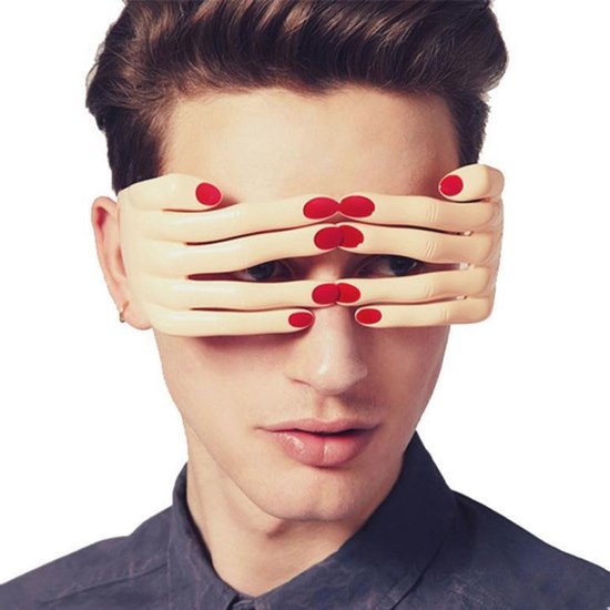 Grappige Vinger Vorm Zonnebril voor Feestjes en Verkleedpartijen van Merkloos