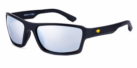 Grayton Strike Optics Sunglasses Wrap Silver Mirror Zonnebril - Gepolariseerde Zonnebril