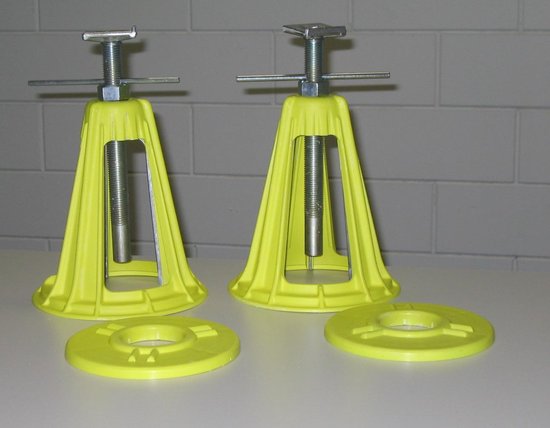 Grizzly Extra assteunen caravan of camper - 1000kg - winterstalling - stabiliseren - waterpas zetten (set van 2) van Grizzly