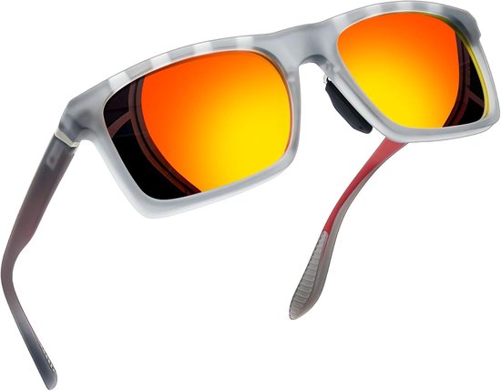 Grote Zonnebril - Vierkant Model - Buitenactiviteiten Bescherming - Gepolariseerde Lens - Unisex - Donker