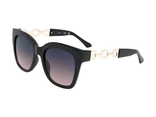 Guess GF00055/S 01B Zonnebril - Dames - Zwart van Merkloos