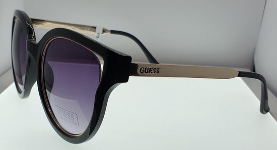 Guess - GF0323 - Zonnebril - Dames - Zwart - Paarse lens van Guess