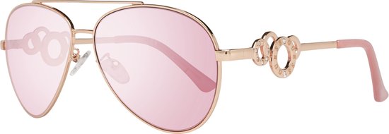 Guess - GF0365 - Zonnebril - Dames - Goudkleurig - Rosé lens van Merkloos