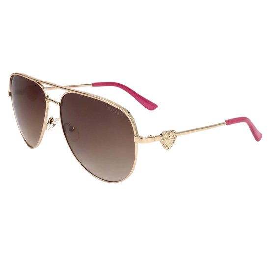 Guess GF6106/S 32F Zonnebril - Dames - Goudkleurig van Merkloos