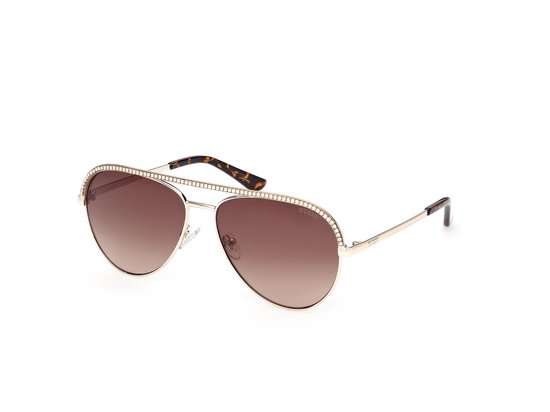 Guess Gu00271 Dames Zonnebril Goud Gradient Brown/CAT3 Vrouw van Merkloos