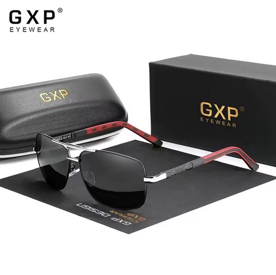 GXP Classic Aluminium Gepolariseerde Zonnebril met Coatinglens - Dames en Heren Rijbril - Pilotenbril met UV400 en polarisatie filter- Silver Gray