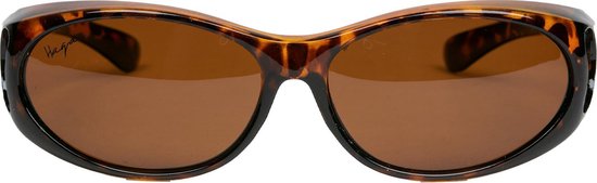 Haga Eyewear Gran Canaria overzetzonnebril bruin - polariserend van HAGA Eyewear
