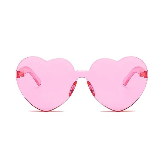 Hartjes zonnebril - Festival bril - Rave bril - Glasses - Roze van Fatiyo