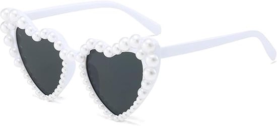 Hartvormige Zonnebril - Vintage Parel Bruiloft Model voor Dames van Merkloos