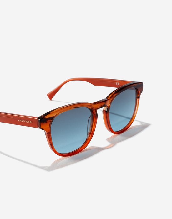 Hawkers Zonnebril - Caramel Blue Woody - 400034 - Unisex van Merkloos