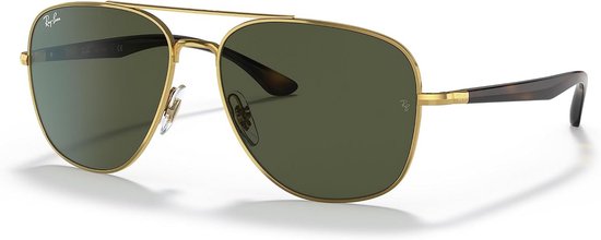 Heren Zonnebril Arista Metaal - UV400 Bescherming - Maat 56 van Merkloos