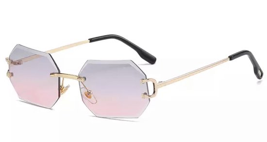Heren zonnebril - Diamond Gray Pink - Dames zonnebril - Sunglasses - Luxe design - U400 protection - HD van Diamond Gray Pink